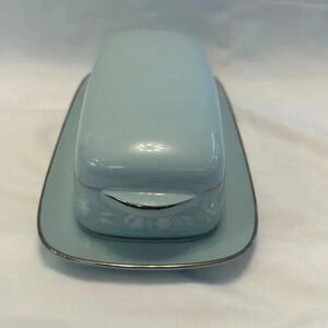 Noritake Love Song 1/4 Lb Covered Butter Dish